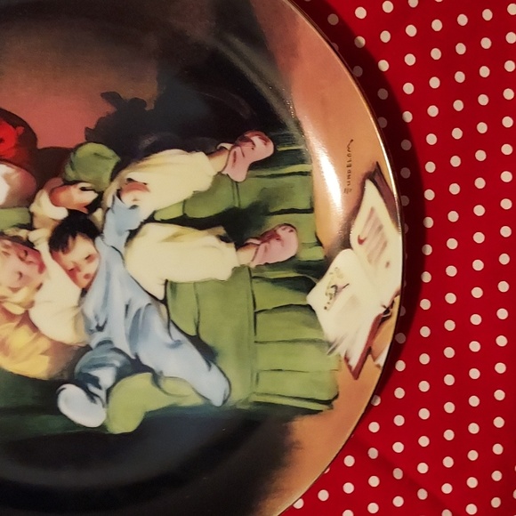 Vintage 90s Santa Plate Hallmark - Picture 5 of 8